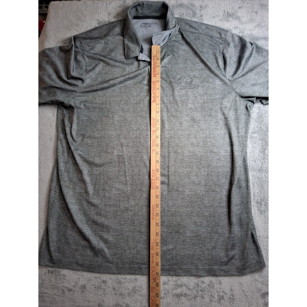 Mens Nike Golf Polo XL Dri Fit Gray Conn Creek Napa Valley Winery - Picture 8 of 11